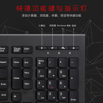 联想（Lenovo）有线键盘鼠标套装 办公鼠标键盘套装 M120Pro有线键鼠套装 电脑键盘笔记本键盘