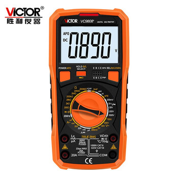 胜利仪器vc9808 胜利仪器 Victor 数字万用表高精度电容表万能表电工多用表vc9808 可定制 行情报价价格评测 京东
