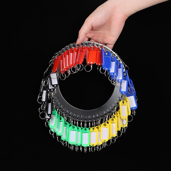 TaTanice 钥匙盘 钥匙收纳管理用品钥匙环圈钥匙链可标记钥匙扣宿舍手提金属钥匙管理牌 58位本色黄带标记牌 TaTanice 钥匙盘 钥匙收纳管理用品钥匙环圈钥匙链可标记钥匙扣宿舍手提金属钥匙管理牌 58位本色黄带标记牌