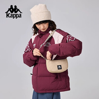 卡帕（Kappa）背靠背单肩包2024新款女复古休闲斜挎包简约包K0E88BD70