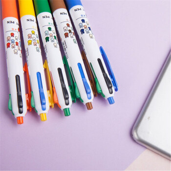 晨光米菲4色圆珠笔MF-1006四色按动圆珠笔多色原子笔0.5mm 36支/盒 1盒