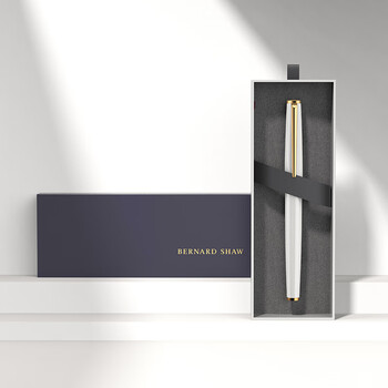 萧伯纳(Bernard Shaw)【热门商品】【礼物】宝珠笔高端轻奢【星耀】云雾白单支礼盒装高档商务办公签字男物女伴手礼赠 萧伯纳(Bernard Shaw)【热门商品】【礼物】宝珠笔高端轻奢【星耀】云雾白单支礼盒装高档商务办公签字男物女伴手礼赠