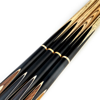 奥秘刺客台球杆黑八中头黑8中式八球小头斯诺克16彩桌球杆黑檀11.5mm