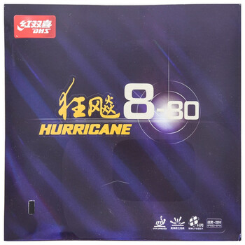 红双喜狂飙8-80 狂飚八乒乓球胶皮乒乓球拍反胶套胶 黑色37度2.1