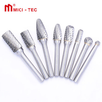 米茨 钨钢磨头硬质合金旋转锉刀8件套装双槽金属木雕抛光合金打磨头MJ-XZC-612ZH-8 双齿8件套-精品盒装 米茨 钨钢磨头硬质合金旋转锉刀8件套装双槽金属木雕抛光合金打磨头MJ-XZC-612ZH-8 双齿8件套-精品盒装