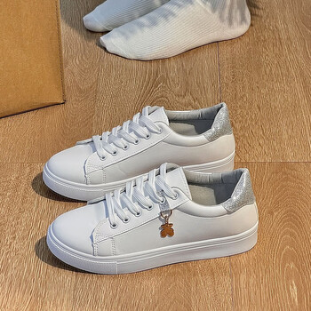 季回力休感小白鞋女鞋2023春秋季新款学生百搭白鞋休闲运动板鞋子银色