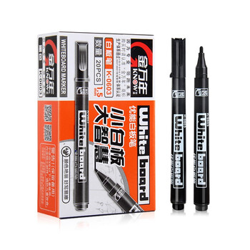 金万年白板笔黑色迷你小号 细杆单头可擦易擦 儿童男女专用笔 20支装 K-0603 金万年白板笔黑色迷你小号 细杆单头可擦易擦 儿童男女专用笔 20支装 K-0603