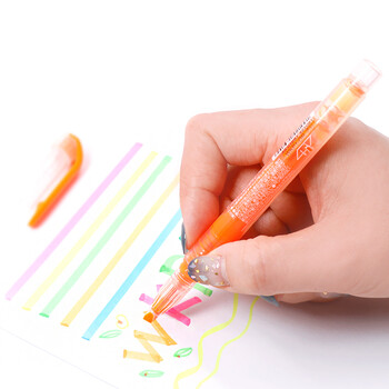 斑马牌 (ZEBRA)透芯直液荧光笔 SPARKY系列单色划线记号笔 彩色手账笔学生标重点记笔 WKP1 橙色