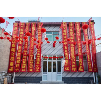 横幅定制结婚生日兄弟恶搞红色布条楼盘开业上梁大吉疫情横幅条幅定做