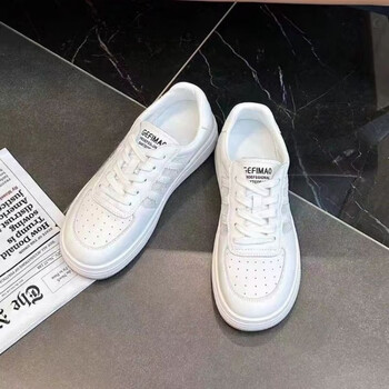 回力潮品秋季校园风运动高颜值小白鞋网面新款板鞋女高跟透气百搭白色