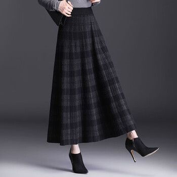 灰色格子长裙 3xl建议155-170斤