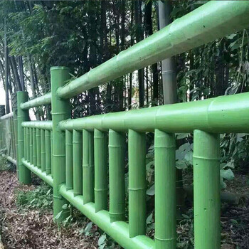 仿竹护栏别墅庭院围栏竹篱笆新农村建设不锈钢隔离仿真竹子围栅栏11米