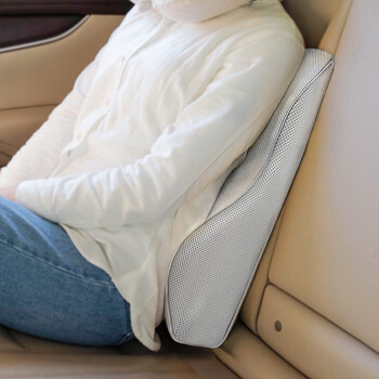 8H腰靠记忆绵人体工学腰垫办公室靠枕座椅靠背垫腰垫浅灰色K5