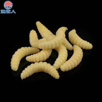 渔艺人马口鱼饵面包虫蛆虫仿真蚯蚓红虫草鲫鲤鱼饵路亚饵软虫软假饵钓饵米黄50条装 图片价格品牌报价 京东