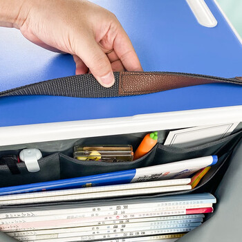 金得利10层12格课桌挂书袋收纳袋书桌挂袋大容量桌边书袋侧面收纳袋初中高中生书挂袋收纳神器灰色DC1926 金得利10层12格课桌挂书袋收纳袋书桌挂袋大容量桌边书袋侧面收纳袋初中高中生书挂袋收纳神器灰色DC1926