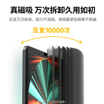 绿联适用iPad Air5/4磁吸类纸膜可拆卸10.9英寸平板Pro 2022/2021/2020/2018款11寸手写绘画保护膜 绿联适用iPad Air5/4磁吸类纸膜可拆卸10.9英寸平板Pro 2022/2021/2020/2018款11寸手写绘画保护膜