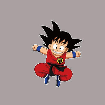 七龙珠孙悟空个性创意卡通动漫汽车贴纸电动车摩托车摩的潮牌装饰人气