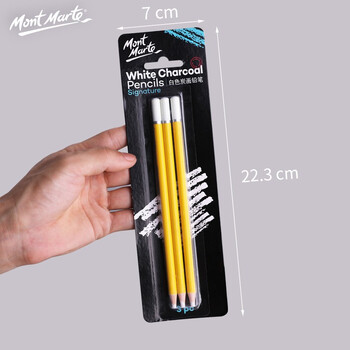 蒙玛特(Mont Marte)素描炭笔白色3支装 美术炭画铅笔绘画速写写生高光笔 美术生专用画画加粗碳笔MPN0041C 速写 马克笔绘画 蒙玛特(Mont Marte)素描炭笔白色3支装 美术炭画铅笔绘画速写写生高光笔 美术生专用画画加粗碳笔MPN0041C 速写 马克笔绘画