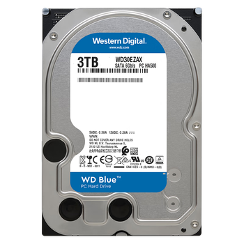 西部数据（WD）台式机硬盘 WD Blue 西数蓝盘 3TB 5400转 256MB SATA 3.5英寸CMR垂直技术DIY电脑存储机械硬盘