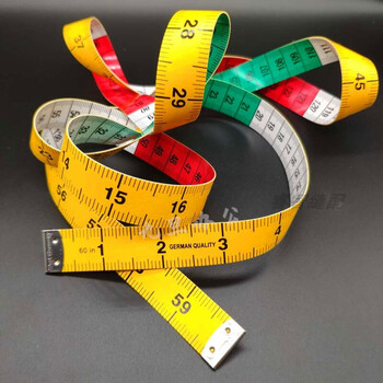 轩弘德国皮尺量体尺软尺裁缝工具量腰围市尺英寸时装维度皮尺三围 1.