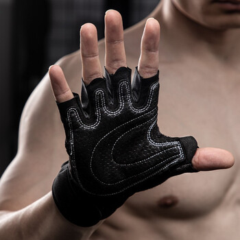 LAC健身手套运动男引体向上单杠防滑自行车登山训练骑行半指防茧XL码