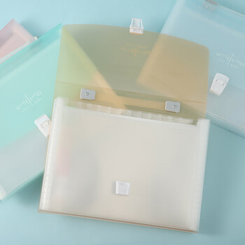 晨光（M&G）A4/13格文件包办公手提风琴包资料包学生试卷分类包颜色随机AWTN1770单个装