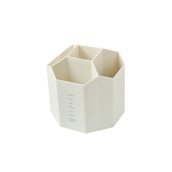 三年二班5格创意个性旋转笔筒办公桌笔筒收纳盒多功能笔桶大容量办公桌面收纳盒储物盒蓝色可旋转款