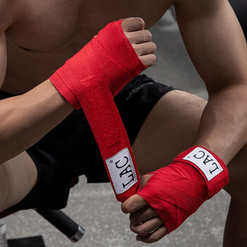LAC拳击绷带 拳击泰拳散打护具高弹绑手带拳套缠手带运动护手红色3米 LAC拳击绷带 拳击泰拳散打护具高弹绑手带拳套缠手带运动护手红色3米