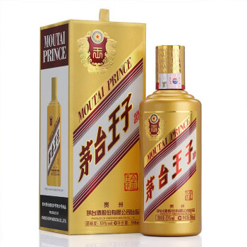 茅台（MOUTAI）王子酒 金王子 酱香型白酒 53度礼盒装 500ml*1单瓶装