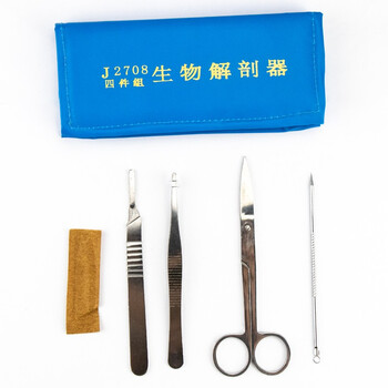 海斯迪克 HKCL-93 实验室生物解剖器 不锈钢昆虫解剖针 标本制作镊子 工具套装 解剖刀（解剖刀柄+刀片）