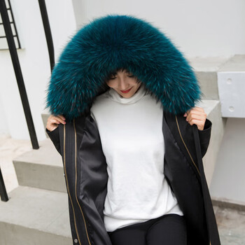 红书依店毛领女单买派克服毛领单卖貉子毛领真毛领子帽领狐狸大毛领