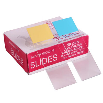 可普载玻片盖玻片7101临时装片制作显微镜标本配件空白切片初中生物实验器材耗材教学仪器