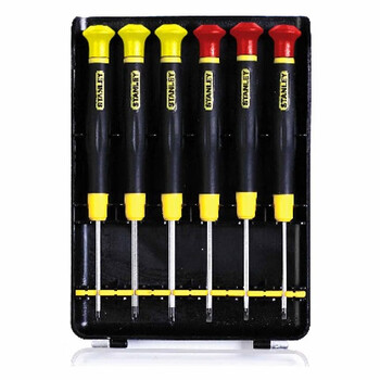 史丹利（STANLEY） 6件套一字十字微型家用精密螺丝批组套B 66-393-23