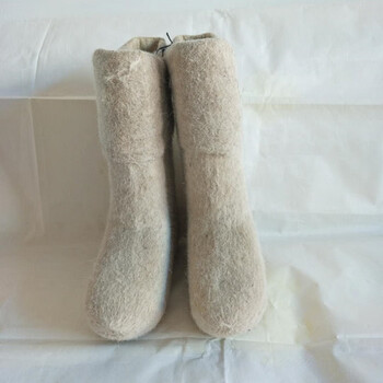 俄罗斯羊毛毡靴蒙古东北纯羊毛毡嘎达毡靴羊毛男 女士户外毡靴品质