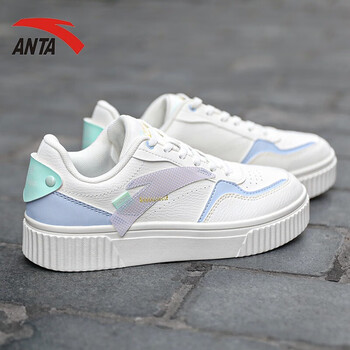 安踏板鞋女运动鞋女鞋新款夏季春季百搭板鞋小白鞋子潮休闲鞋运动鞋