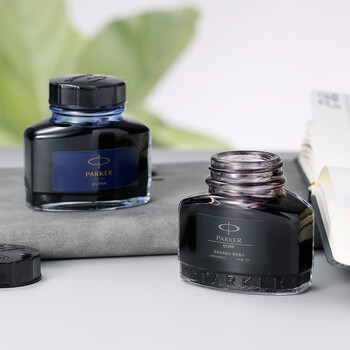 派克（PARKER）配件系列 钢笔墨水蓝黑57ml