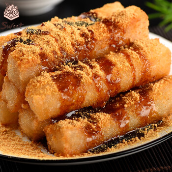 红糖糍粑冰粉红糖糍粑商用火锅店油炸小吃纯糯米糍手工四川特产半成品