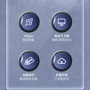 胜为六类网线 cat6类千兆网络纯铜线 2米 电脑宽带非屏蔽八芯双绞家用监控连接成品跳线LC-6020G