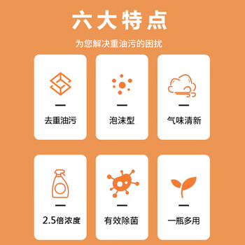 蓝洁星油烟机清洗剂500ml 厨房泡沫去重油污净神器强力清洁剂