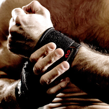 迈克达威（McDavid）网球排球羽毛球健身护手腕透气绑带加压男女护腕带513 黑色 L/XL