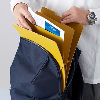 锦宫（KINGJIM）SAND IT A4三明治收纳夹2572黑色竖款办公用品发票