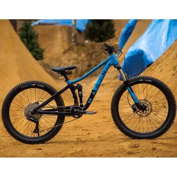 运天穹山地自行车竞速山地车青少年越野山地车林道软尾前后气叉rzjr24