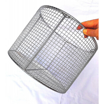 良米兮尘客(chenke)寒冰304不锈钢网筐消毒灭菌圆框灭菌锅提篮圆形耐