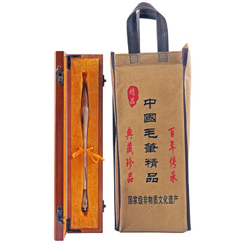 玉水湖毛笔套装书法专用狼毫专业级国画高档毛笔礼盒牛角大斗笔书法高端礼物专业狼毫笔高级狼毫大师级