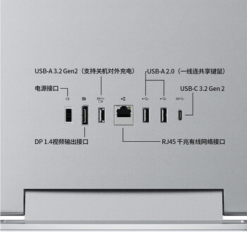 联想（Lenovo）YOGA 27 AI高能一体机电脑可旋转27英寸QHD屏（R7-8845H 32G LPDD5X 1TSSD）银色 