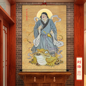 刘海戏金蟾画价格报价行情- 京东