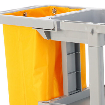 超宝  D-11-1 多功能清洁手推车灰色带盖酒店物业保洁收纳车清包车