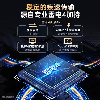 惠普（HP）战99雷电4扩展坞 Type-C桌面拓展坞设计师坞站4K拓展多屏异显HDMI+DP极致8K投屏PD快充千兆网口