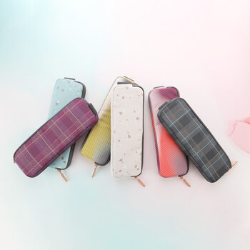 国誉(KOKUYO)进口ME便携收纳袋 Flat Pouch学生整理文具袋收纳包大号 浆果紫格纹 KME-LFPH301DV 国誉(KOKUYO)进口ME便携收纳袋 Flat Pouch学生整理文具袋收纳包大号 浆果紫格纹 KME-LFPH301DV