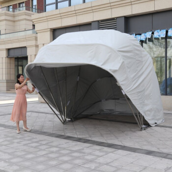 車棚停車棚家用可移動雨篷遮陽篷半自動摺疊伸縮車庫 太陽能遙控全